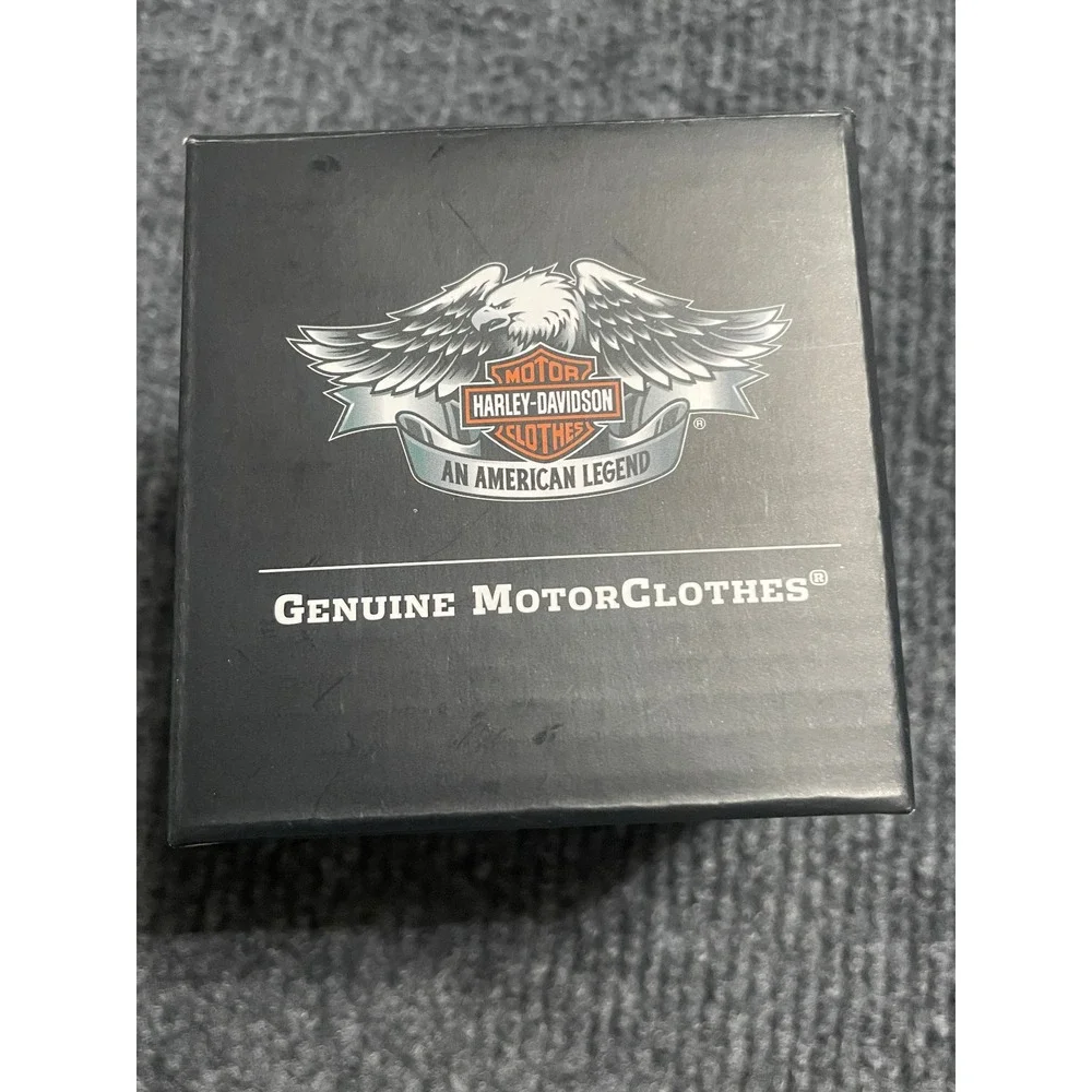 Harley-Davidson 2013 Santa Motorcycle Blue Glass Christmas Ornament 96817-14V